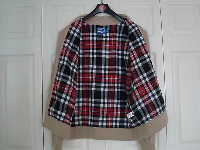 £17.50 • Buy ~ TWISTED GORILLA USA ~ COTTON Tartan Lined HARRINGTON ZIP JACKET 54  2XL BNWT