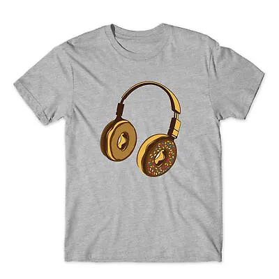 £7.59 • Buy Donut Headphones T-Shirt Music Bass Youth Funny DJ Unisex Tee Top