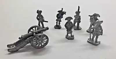 Vintage REVOLUTIONARY WAR Miniature Soldiers Lot Of 6 With Cannon • $9.99