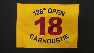 £249.99 • Buy Paul LAWRIE Signed Carnoustie Yellow Golf Pin Flag Autograph AFTAL RD COA