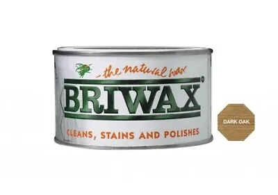 Dark Oak**Briwax Original Wax Polish Wood Furniture Cleans Stains-  400g • £18.45