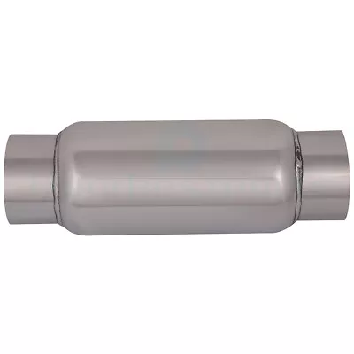 Chrome Stainless Exhaust Muffler Universal 3  Inlet-Outlet 11.5  In Overall • $34.63