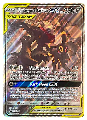 Pokémon TCG - Umbreon & Darkrai - GX SM241 Jumbo - Oversized Promo [Near Mint] • $13.49