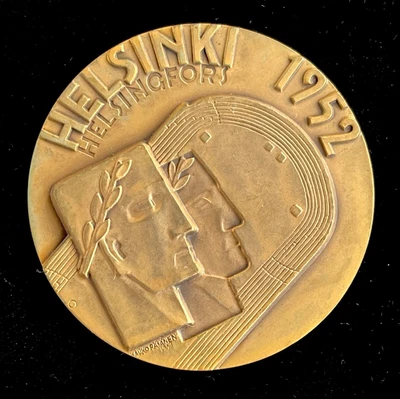 $149 • Buy 1952 Helsinki Finland Olympic Games Athlete's Participation Medal
