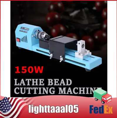 150W Woodworking Wood Cutting DIY Tool  Mini Lathe Beads Polisher Machine • $38