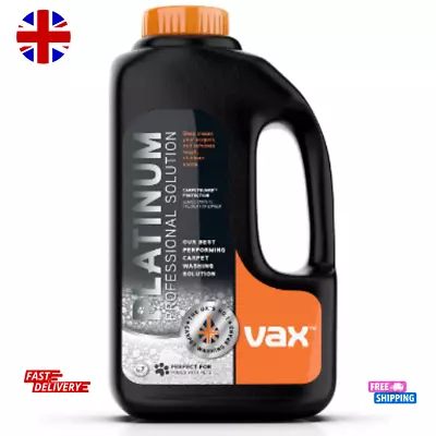 Vax Platinum Professional 1.5 Litre Carpet Cleaner Solution | Deep Cleans • £18.81