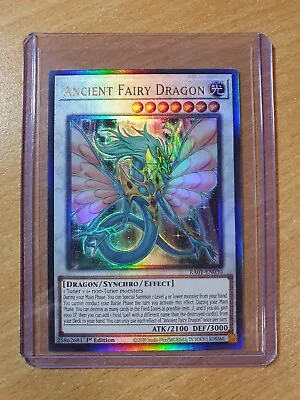 Yu-Gi-Oh! Ancient Fairy Dragon RA01-EN030 Prismatic Ultimate Rare 1st Ed MINT • $14.95