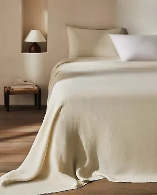 $149.99 • Buy Zara Home King Bedspread Light Tan/Khaki NWT $299 106.5x110 Inches