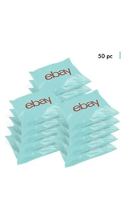 50x EBay Branded Packaging Self Seal Plastic Mailing Bags 345mm X 250mm X 40mm • £8.99