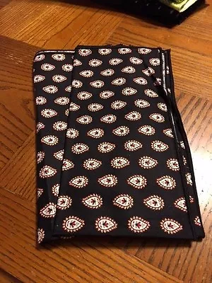 Vera Bradley Classic Black Dinner Fabric Napkin NWOT Retired FREE SHIPPING • $11.95