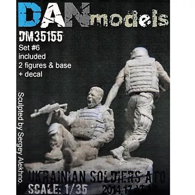 Dan Models 35155 Scale 1:35 Resin Model ATO Set 6 Ukrainian Soldiers 2014-2017 • $31.44