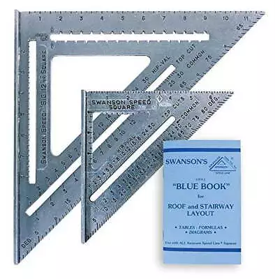 Tool Value Pack Includes 1 Each Solid Aluminum 7 Inch And 12 Inch Speed Squares  • $18.05