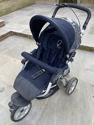 Jane Slalom Pro 3 Wheel Pushchair With Carrycot • £90