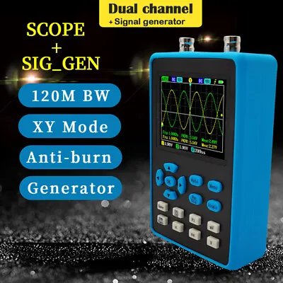 £104.99 • Buy DSO2512G 120M Bandwidth Digital Handheld Oscilloscope Tester Dual Channel 2.8 