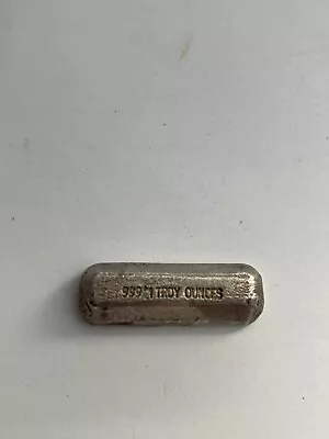 Rare Vintage 1 Toz Omega M&B Mining Silver Bar Ingot  - Hand Poured Nice Bar • $63