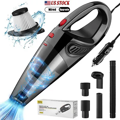 $20.99 • Buy Portable Car Vacuum Cleaner Wet&Dry Handheld Strong Suction Car Handheld Vacuum