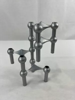 4  Vintage Fritz Nagel  Modular Candle Holders Chrome Tripod Stacking Germany  • $99.95