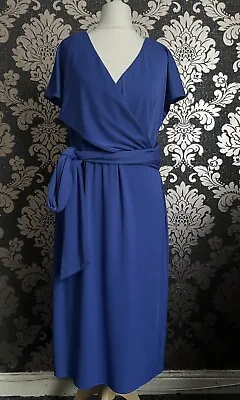 Michaela Louisa Blue Tie Dress Ladies Size14 • £6