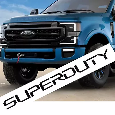 Matte Black 3D Super-Duty Hood Insert Letter For F-250 F-350 2017-21 Accessories • $18.99