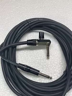 Instrument Cable W/Volume Control Blk 25' Guitar Ukulele Mandolin Cigar Box • $64.99