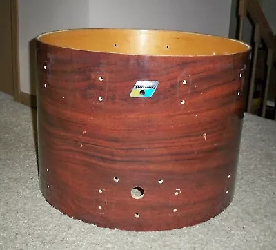 80's LUDWIG CLASSIC 22  Bass Drum Shell W/ B/O Badge - Mahogany Cortex • $99