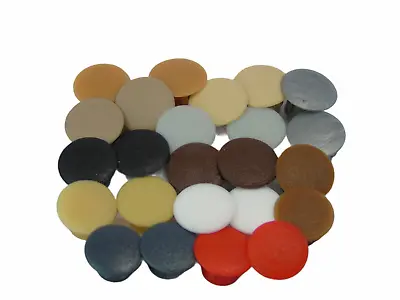 £2.79 • Buy Hole Caps 8mm Cover Furniture Push Fit Kitchen White Black Grey Anthracite Beige
