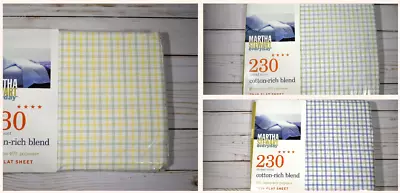 Martha Stewart Everyday Twin Flat Sheet 230 Thread Count Multicolor - SEALED • $17.25