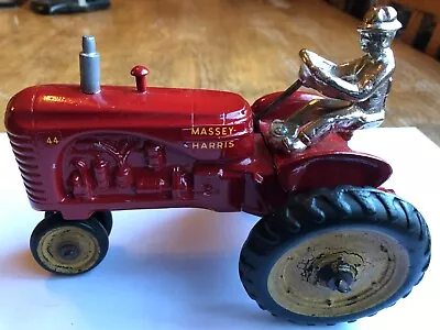 1958 Massey Harris  44  By Slik Toys Tractor In 1/16th Scale - With Open Bottom • $100