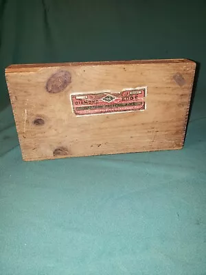 Vintage Shapleigh Diamond Edge DE Dovetail Sliding Top Wood Axe Head Box W Label • $100