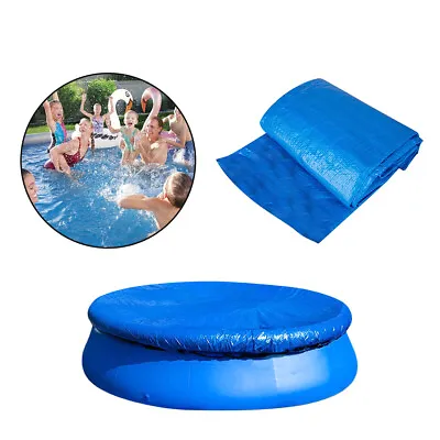 8-12ft Round Swimming Pool Cover For Outdoor Garden Frame Family Paddling Pools • £12.21