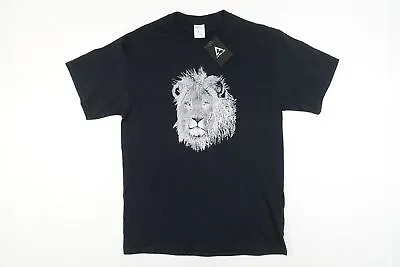 La Pop Art Black Medium Lion Mosaic Art Tshirt Mens Nwt New • $12.20