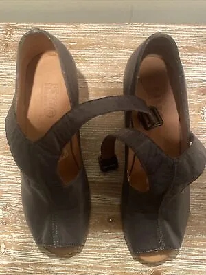 Maison Margiela MM6  Grey Wedge Heel Peep Toe Sz 9 • $85