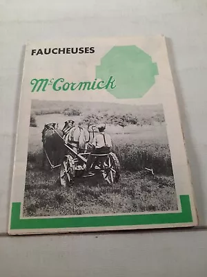 Vtg Mc Cormick Horse Drawn Sickle Mower Advertisement Faucheuses • $12
