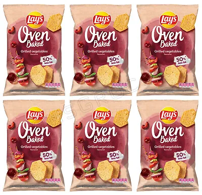 £18.34 • Buy LAYS Oven Baked Grilled Vegetables Flavor Potato Chips Crisps Snacks 6 X 125g