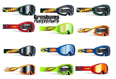 FMF Vision Powercore Goggles - Offroad MX Motocross - YOUTH - ADULT-MIRROR-CLEAR • $12.50