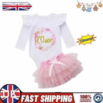 Baby Girl It’s My 1st Birthday Party Outfit Tutu One Cake Smash Photoshoot Dress • £11.99