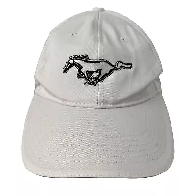 Ford Licensed Mustang Logo Embroidered Hat White/Black • $29.99