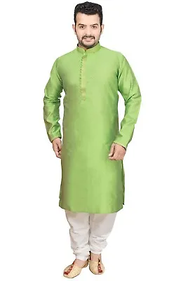 Men Ethnic Jacquard Kurta Pyjama Shalwar Kameez Party Festive Apparel NGA 1912 • £39