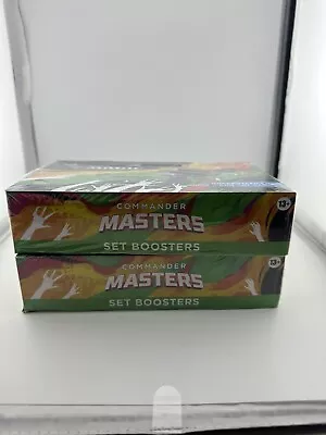 2x Magic The Gathering Commander Masters Set Booster Box Sealed • $610