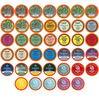 Two Rivers Assorted Tea Sampler Variety Pack For Keurig K-Cup Brewers 40 Count • $29.32
