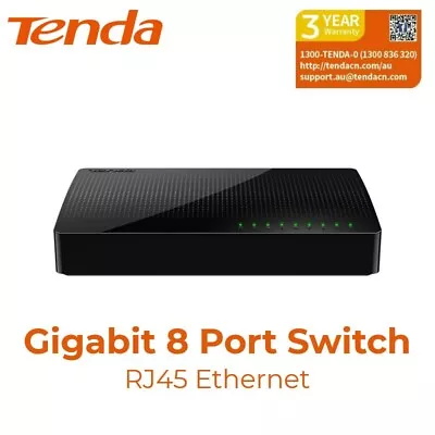 Tenda SG108 8 Port Ethernet Gigabit RJ45 Switch FAST LAN 2000Mbps Network Office • $44.95