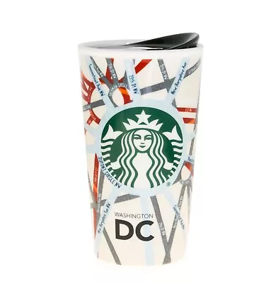 Starbucks Washington DC Street Map Ceramic Traveler Tumbler Coffee Mug 12oz 2015 • $114.48