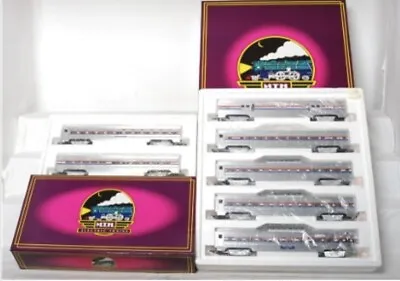 Mth Premier Amtrak (plated) 7 Car Aluminum Streamlined Passenger Set 20-6508! • $599.99