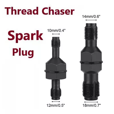 2PCS Spark Plug Thread Insert Tap Repair Tool M10*1.0/M12*1.25 M14*1.5/M18*1.5 • $13.99