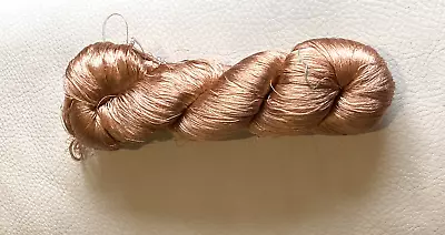RARE Japanese Silk Embroidery Thread - Deep Copper Peach - Large Skein- 50 Grams • £9.99
