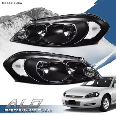 Clear Corner Black Headlights Fit For 06-13 Chevy Impala/06-07 Monte Carlo • $78.94