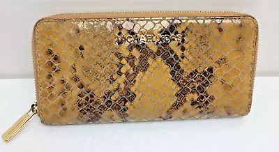 Michael Kors Animal Snake Skin Zip Around Wallet • $26.48