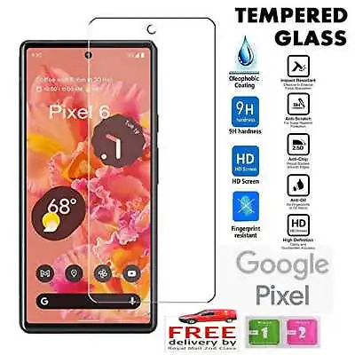 For Google Pixel 6  6A 7 7A 8 8A Gorilla Tempered Glass Screen Protector Cover • £1.99