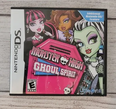 Monster High Ghoul Spirit Nintendo DS 2011 Complete Tested Works • $9.99