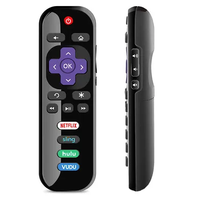 TCL Roku Replacement RC280 Remote With Netflix Sling Hulu Vudu Key 32S301 43S403 • $4.99